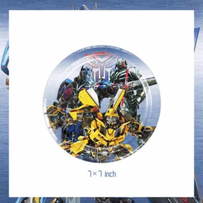 Pack 10 Plato Decoración Cumpleaños Transformer Fiestas Niño1