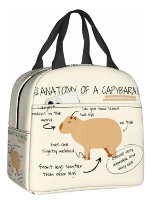 Lonchera Escolar Diseño Capybara Niños