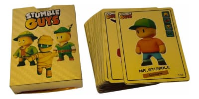 Pack 55 Cartas Doradas Calidad De Stumble Guys New Skins