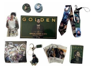 Caja De Regalo K-pop Jung Kook Golden Special Event Accesori1