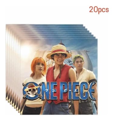 Pack 20 Servilleta Cumpleaños One Piece Live Action Fiestas1