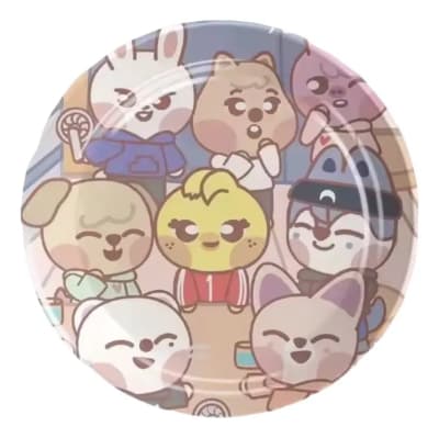 Pack 10 Platos Stray Kids Skzoo Cumpleaños 18cm Stray Kids Stray Kids