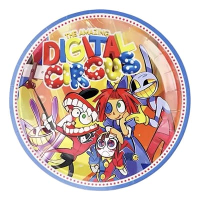 Pack 10 Platos Amazing Digital Circus Cumpleaños 18 Cm1