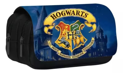Estuche Lapiz Escolar Diseño Harry Potter Hogwarts