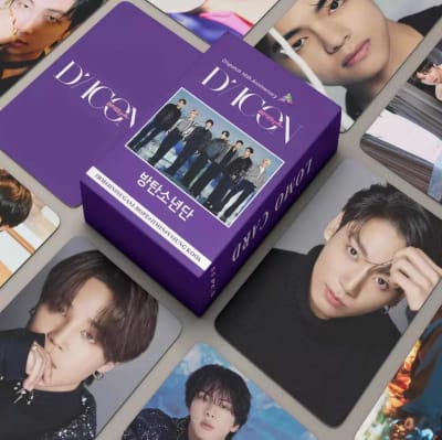 Set 55 Photocards Lomo Card Bts Jimin Rm Suga J-hope 10th