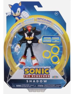 Figura Shadow Sonic 10cm Original + 3 Anillos Jakks 20231