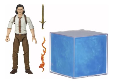 Figura Loki + Teseracto Marvel Legends Efecto Fx Original