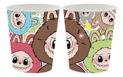 Pack Vasos Descartables Diseño Labubu Cumpleaños