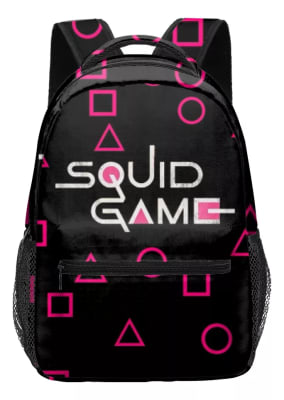Mochila Escolar Diseño Squid Game Juego Calamar 40x30x15cm
