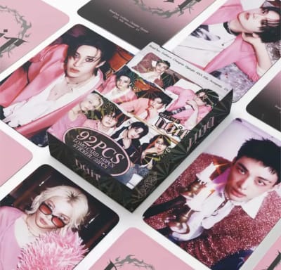 Set 60 Lomo Cards Stray Kids Doit + 32 Stickers Kpop Stray Kids Doit Stz It Tape