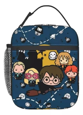 Lonchera Escolar Diseño Harry Potter Con Material Aislante