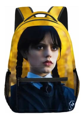 Mochila Diseño Completo Merlina Addams Paisaje Wednesday1