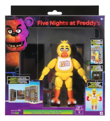 Figura Fnaf Classic Chica Office Set Jazwares 13 Cm