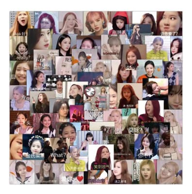 Pack 60 Sticker Blackpink Fan Daily Meme 4.5 Cm Pegatinas