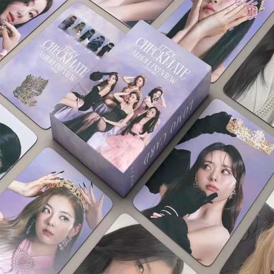Set 55 Photocards / Lomo Card Itzy - Checkmate Album Preview