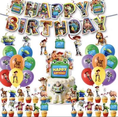 Kit Cumpleaños Toy Story 5 Decoracion Fiesta 50 Piezas