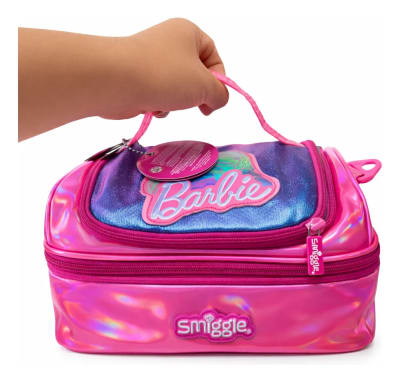 Lonchera Barbie Smiglee Doble Compartimiento Calidad Aislant Rosa Barbie1