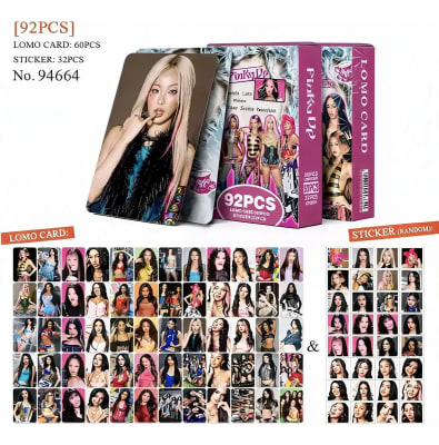 Lomo Cards KATSEYE Pinky Up 92 Pcs Photocards K-Pop v2