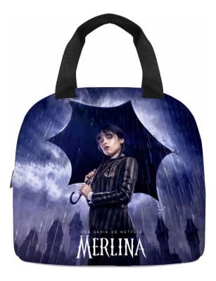 Lonchera Escolar Merlina Addams Wednesday 20x24x15 Cm1