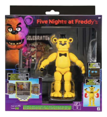 Figura Fnaf Golden Freddy Office Set Jazwares 14 Cm