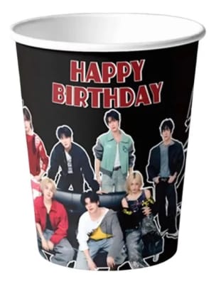 Pack 10 Vasos Stray Kids Stay Carton 300cc Fansmade Fiestas