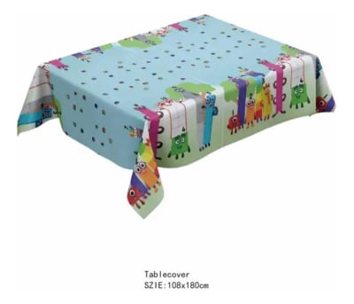 Mantel Cumpleaños Decoración Fiestas Niños Number Blocks1