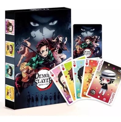 Juego De Naipes Diseño Demon Slayer Kimetsu No Yaiba 56 Cart