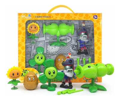 Set 5 Figuras Plantas Vs Zombie Interactivas Con Caja1