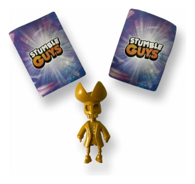 Figura 9cm Capitan Goldheart Stumble + 2 Tarjetas Al Azar