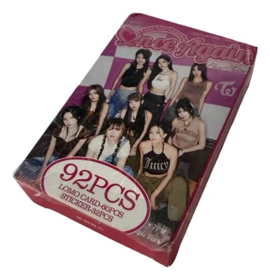 Set Lomo Cards Twice 92pcs Con Stickers Kpop Fans Once Again1