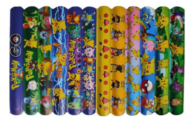 Pack 12 Pulseras Cumpleaños Pokemon Go Niños