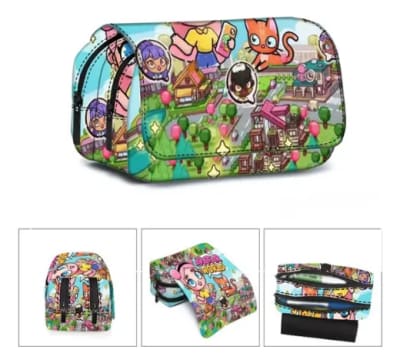 Estuche Escolar Avatar World 3 Compartimientos Poliester