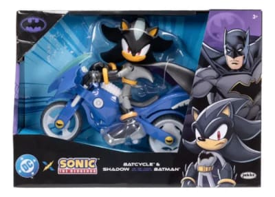 Figura Sonic Shadow Batman Con Moto Batcycle 22 Articulacion