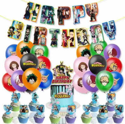 Kit Decoración Globos Cumpleaños My Hero Academia