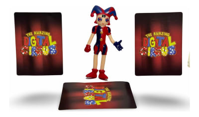 Figura Pomni Amazing Circus Digital + 3 Tarjetas Al Azar1