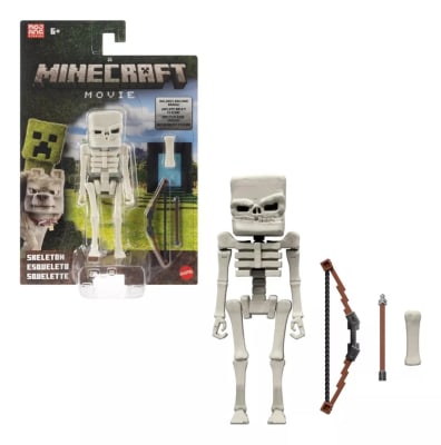 Figura Accion Esqueleto Minecraft Movie 10 Cm Accesorios