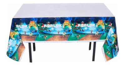 Mantel Roblox Decoración Cumpleaños 108x180 Cm