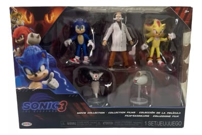 Set Figuras Sonic 3 Wave 3 Gerald Super Shadow Sonic Movie 3