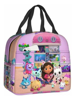 Lonchera Escolar Diseño Gaby Dollhouse Infantil Calidad1