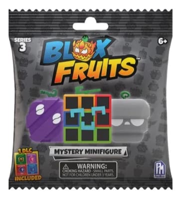 1 Mini Figura Blox Fruits De La Serie 3 Al Azar + Código