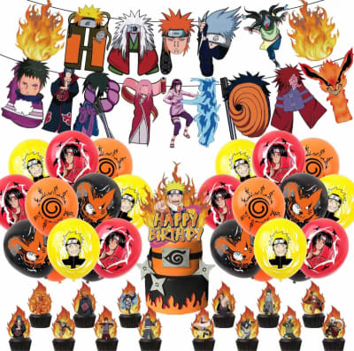 Kit Globos Naruto Shippuden Decoracion Cumpleaños