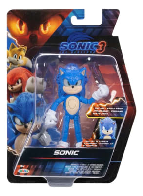 Figura Articulada Sonic 3 12cm Luz Ojos Y Cabello 19 Pts