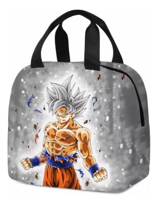 Lonchera Goku Ultra Instinto Dragon Ball Super Plateado1