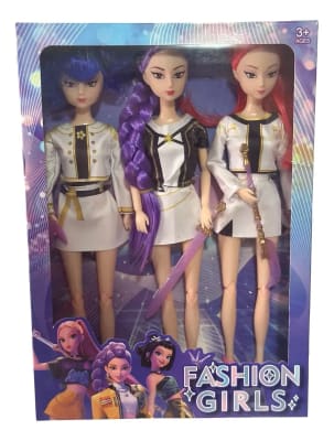 Pack Muñecas Guerreras Kpop Rumi Mira Zoey 30cm Luz Musica