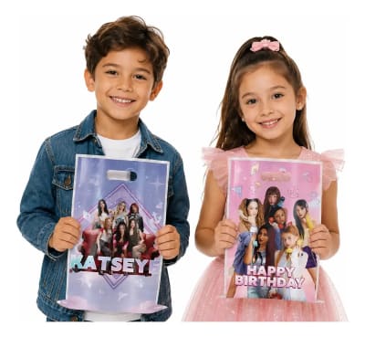 Pack X10 Bolsitas Katseye Kpop Fans 25x17 Cm Genérica
