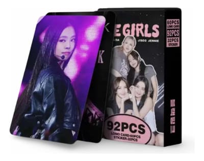 Set 60 Lomo Card Blackpink + 32 Stickers The Girls K-pop1
