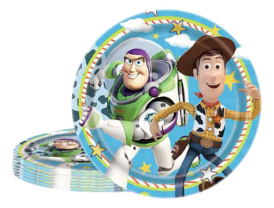 Pack 10 Platos Fiestas Cotillon Toy Story Cumpleaños