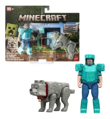 Set Figura Steve Y Dennis Wolf Mikecraft Movie 10 Cm1