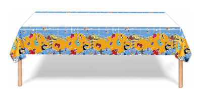 Mantel Plástico Cumpleaños Alfabeto Lore Decoración1