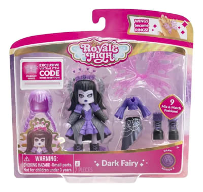 Muñeca Hada Oscura Royale High 7.62 Cm Con 9 Accesorios